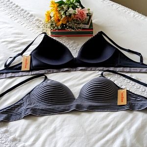 Bundle of 3 New Third Love Bras, Size Medium, Blue